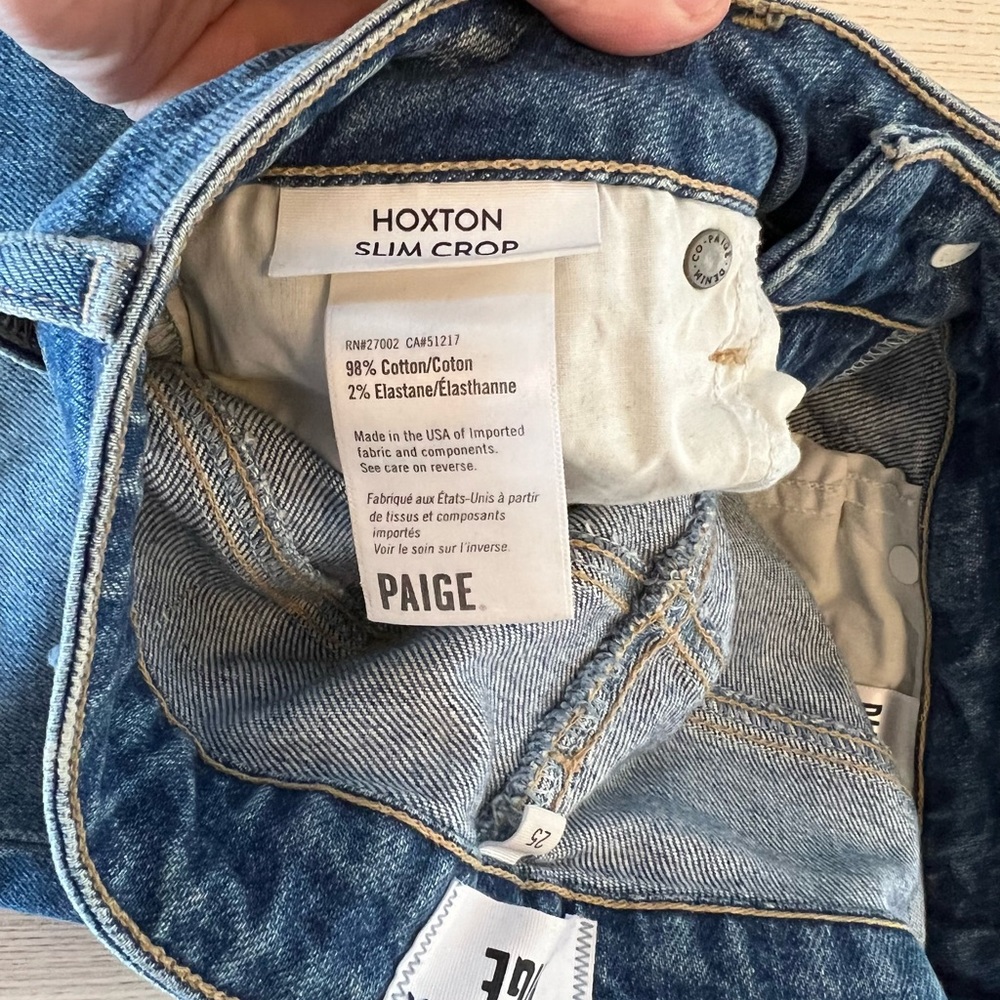 Paige Hoxton Slim Crop jeans 25 - Picture 8 of 8